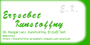 erzsebet kunstoffny business card